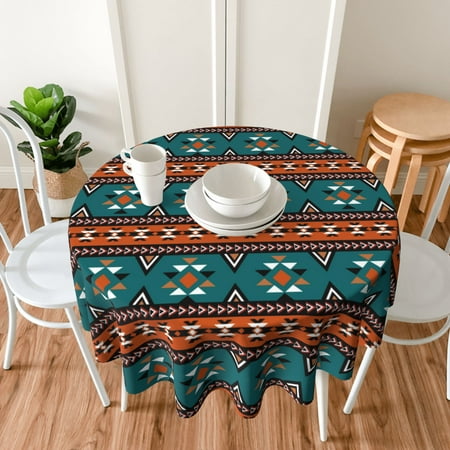 TEQUAN 60 Round Tablecloth Retro Southwestern Traditional Style Pattern Washable Polyester Table Cloth Waterproof Wrinkle Resistant Decorative Table Cover
TEQUAN 60 Round Tablecloth Retro Southwestern Traditional Style Pattern Washable Polyester Table Cloth Waterproof Wrinkle Resistant Decorative Table Cover