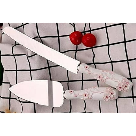 Gifts Infinity Wedding Cake Knife and Server Set Pink Flowers