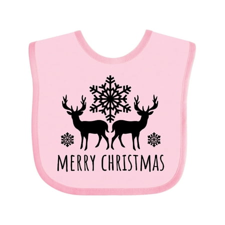 Inktastic Merry Christmas Black Reindeer Silhouette with Snowflakes Gift Baby Boy or Baby Girl Bib
Inktastic Merry Christmas Black Reindeer Silhouette with Snowflakes Gift Baby Boy or Baby Girl Bib