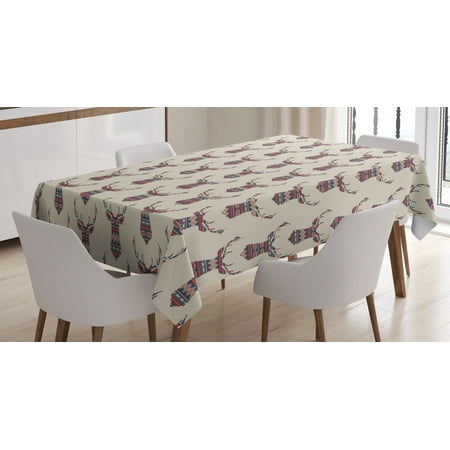 Deer Tablecloth Ornamental Geometric Ethnic Inspired Deer Silhouettes Cherokee Motifs Arrows Triangles Rectangular Table Cover for Dining Room Kitchen 60 X 84 Inches Multicolor by Ambesonne
Deer Tablecloth Ornamental Geometric Ethnic Inspired Deer Silhouettes Cherokee Motifs Arrows Triangles Rectangular Table Cover for Dining Room Kitchen 60 X 84 Inches Multicolor by Ambesonne