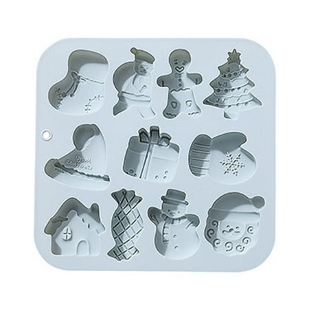 Baking Tool Holiday Decoration Socks Gloves Gifts Box Santa Claus Tree Baking Pan Chocolate Cake Mold Silicone Mold Christmas Snowman Christmas Theme 11 Cavities BLUE
Baking Tool Holiday Decoration Socks Gloves Gifts Box Santa Claus Tree Baking Pan Chocolate Cake Mold Silicone Mold Christmas Snowman Christmas Theme 11 Cavities BLUE