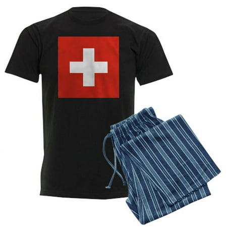 CafePress - Flag Of Switzerland - Men s Dark Pajamas