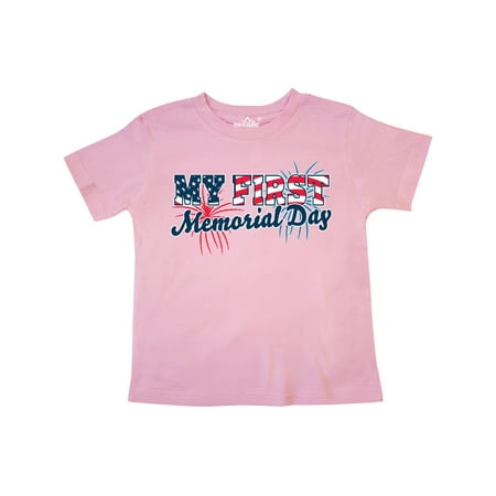 Inktastic My First Memorial Day with Fireworks Gift Toddler Boy or Toddler Girl T-Shirt