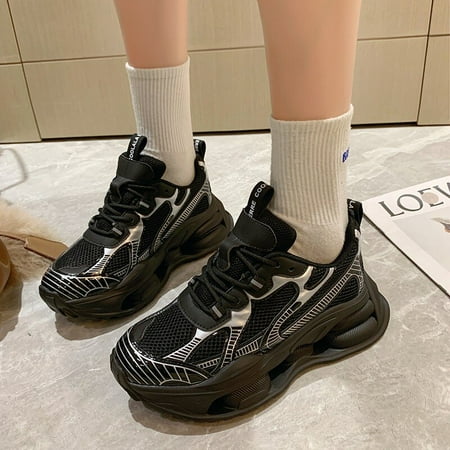 Lightweight Mesh Lace-up Board Shoes Fashion Thick Sole Non-slip Casual Sports Sneakers Women‘s Footwear
Lightweight Mesh Lace-up Board Shoes Fashion Thick Sole Non-slip Casual Sports Sneakers Women‘s Footwear