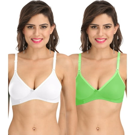 Ossirrio Women s Everyday Non Padded Non Wired 3/4th Coverage T-Shirt Bra with Free Transparent Strap Green White
Ossirrio Women s Everyday Non Padded Non Wired 3/4th Coverage T-Shirt Bra with Free Transparent Strap Green White