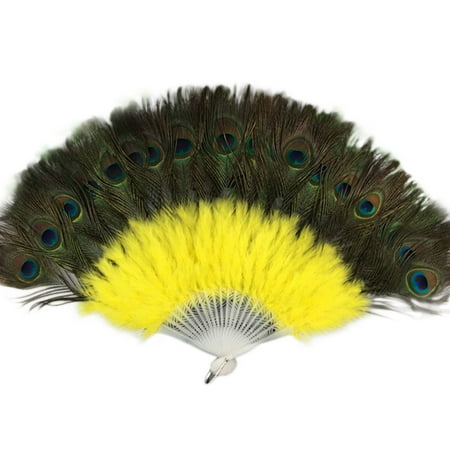 Christmas Decorations Wedding Showgirl Dance Elegant Large Feather Folding Hand Fan Decor Decal Yellow for Xmas Indoor Décor Party Favors
Christmas Decorations Wedding Showgirl Dance Elegant Large Feather Folding Hand Fan Decor Decal Yellow for Xmas Indoor Décor Party Favors