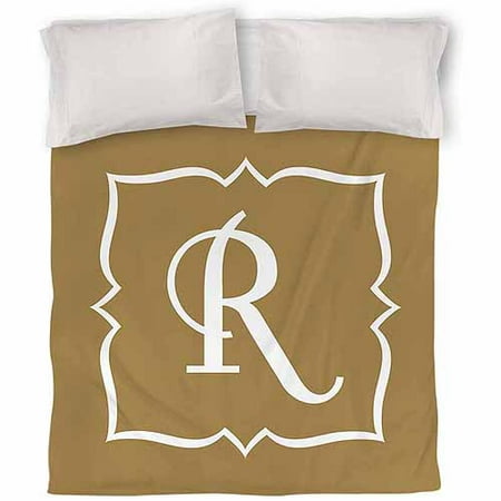 IDG Gold Script II Monogram Duvet Cover
