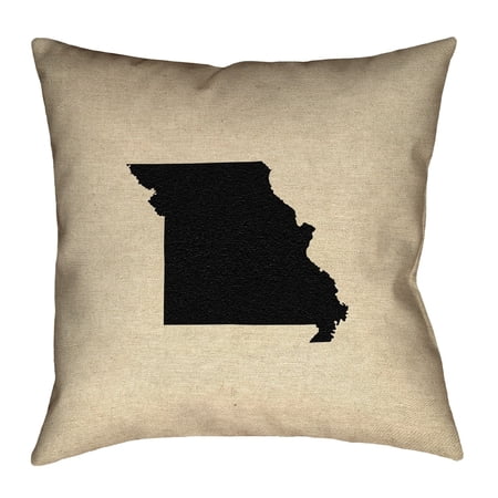ArtVerse Katelyn Smith Missouri Pillow - Faux Suede