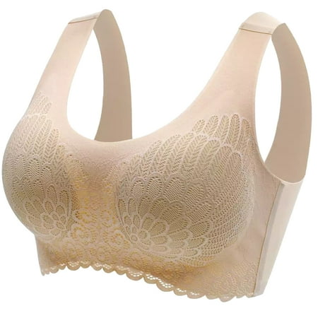 Traceless Bra Vest Bra Sexy Lace Underwear Beautiful Latex Underwear Fashion Brassiere for Woman Girl Lady (Complexion Size XL)
Traceless Bra Vest Bra Sexy Lace Underwear Beautiful Latex Underwear Fashion Brassiere for Woman Girl Lady (Complexion Size XL)