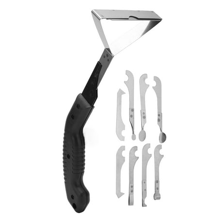 Caulking Knife High Efficiency Metal Blade Grout Removal Tool 10PCS Black Plastic Handle For Ceramic Tile