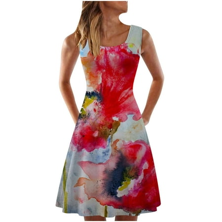 Red Dresses for Women Valentines Dress for Women Women Casual Sleeveless Tank Dresses Crewneck Summer Floral Print Dress for Beach on Clearance Maternity Dress for Photoshoot Homecoming Dresses
Red Dresses for Women Valentines Dress for Women Women Casual Sleeveless Tank Dresses Crewneck Summer Floral Print Dress for Beach on Clearance Maternity Dress for Photoshoot Homecoming Dresses