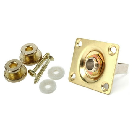 3Pcs Accessories: 1 Pcs Square Style Jack Plate Guitar Bass Jack 1/4 Output Input Jack Socket & 2 Pcs Strap Button with Mounting Screw for Guitar Mandolin
3Pcs Accessories: 1 Pcs Square Style Jack Plate Guitar Bass Jack 1/4 Output Input Jack Socket & 2 Pcs Strap Button with Mounting Screw for Guitar Mandolin