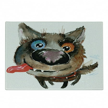 Animal Cutting Board Funny Dog Puppy Smiling Best Companion Happy Creature Humor Grunge Print Decorative Tempered Glass Cutting and Serving Board Small Size Orange Cocoa Blue by Ambesonne
Animal Cutting Board Funny Dog Puppy Smiling Best Companion Happy Creature Humor Grunge Print Decorative Tempered Glass Cutting and Serving Board Small Size Orange Cocoa Blue by Ambesonne
