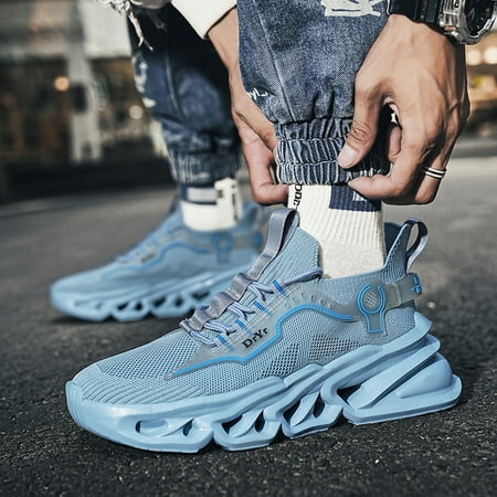 Men s Casual Anti-slip Knit Blade Type Shoes Lightweight Breathable Durable Running Shoes For Outdoor Running Training Hiking
Men s Casual Anti-slip Knit Blade Type Shoes Lightweight Breathable Durable Running Shoes For Outdoor Running Training Hiking