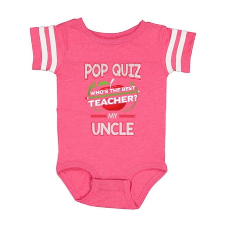 Inktastic Pop Quiz Uncle Best Teacher Gift Baby Boy or Baby Girl Bodysuit