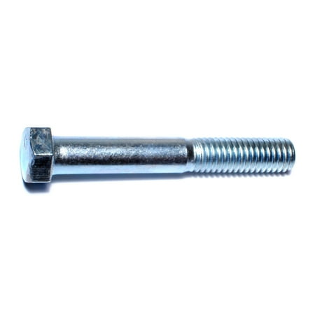 7/16 -14 x 3 Zinc Plated Grade 2 / A307 Steel Coarse Thread Hex Bolts HBHS-332