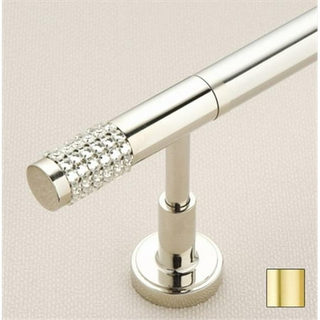 WinarT USA 8.1008.25.03.320 Vesta 1008 Curtain Rod Set - 1 in. - Matte Brass - 126 in.