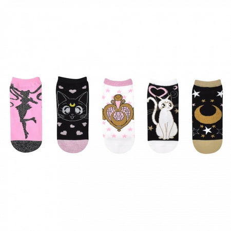 Sailor Moon Lurex 5-Pair Pack of Low Cut Socks