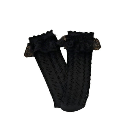 Liliz Baby Girls Stockings Solid Color Lace Hem Cotton Socks with Breathable Mesh Cuffs Black/ White
Liliz Baby Girls Stockings Solid Color Lace Hem Cotton Socks with Breathable Mesh Cuffs Black/ White