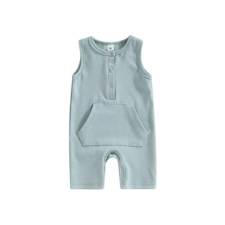 Bagilaanoe Newborn Baby Boy Summer Jumpsuit Sleeveless Bodysuit 3M 6M 9M 12M 18M Infant Casual One Piece Romper
Bagilaanoe Newborn Baby Boy Summer Jumpsuit Sleeveless Bodysuit 3M 6M 9M 12M 18M Infant Casual One Piece Romper