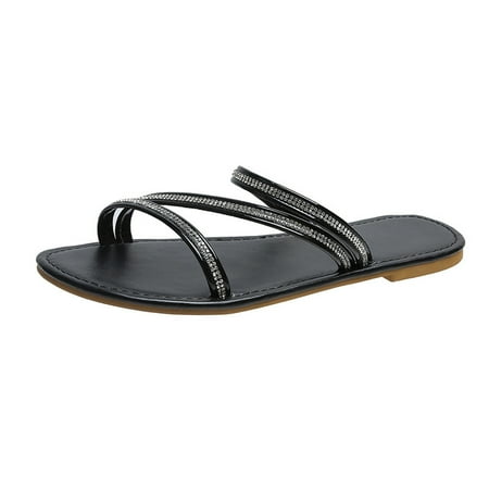 Women s Slide Flat Sandals - Women Rhinestone Slip On Flip Flops Sandals Thong Strappy Slipper Spring Summer Shoes.
Women s Slide Flat Sandals - Women Rhinestone Slip On Flip Flops Sandals Thong Strappy Slipper Spring Summer Shoes.