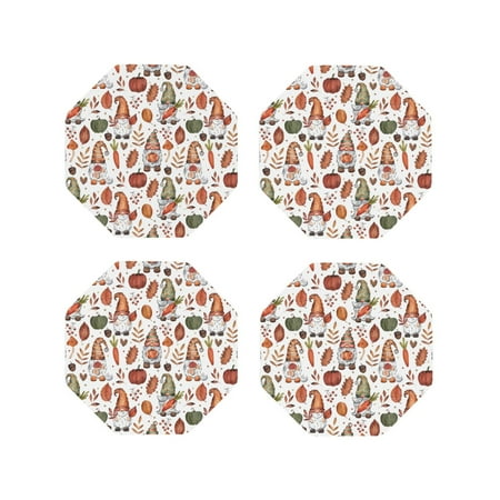 Tideii Gnomes And Autumn Leaves for Leather Coasters 4 Pieces Anti-fouling and Anti-scalding Decorative Coasters Suitable for Restaurants Kitchens Coffee Shops-Octagon
Tideii Gnomes And Autumn Leaves for Leather Coasters 4 Pieces Anti-fouling and Anti-scalding Decorative Coasters Suitable for Restaurants Kitchens Coffee Shops-Octagon