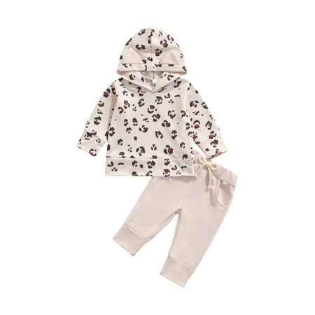 Binpure Baby Girls Clothes Set Leopard Print Long Sleeve Hooded Tops+Solid Color Trousers with Pockets
Binpure Baby Girls Clothes Set Leopard Print Long Sleeve Hooded Tops+Solid Color Trousers with Pockets