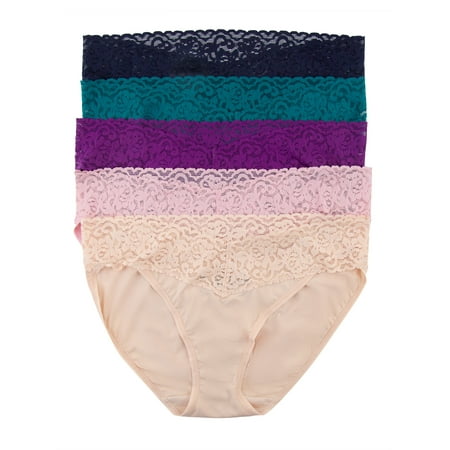 Felina Stretchy Lace Trimmed Bikini Underwear - Sexy Underwear for Women Bikini Panties Seamless Panties (5-Pack) (Miami S/M)
Felina Stretchy Lace Trimmed Bikini Underwear - Sexy Underwear for Women Bikini Panties Seamless Panties (5-Pack) (Miami S/M)