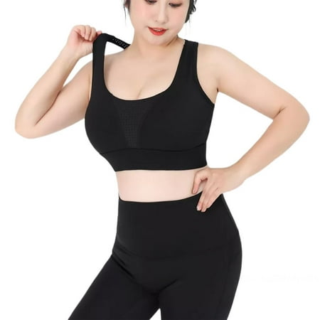 Women s Plus Size High Strength Shockproof Outdoor Sports Underwear Breathable Yoga Vest Fitness Running One Piece Fixed Cup Bra Black 3XL
Women s Plus Size High Strength Shockproof Outdoor Sports Underwear Breathable Yoga Vest Fitness Running One Piece Fixed Cup Bra Black 3XL