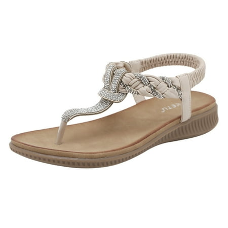 Pedort Women s Flat Sandals Shoes Wedding Party Dance Sandals Shoes Womens Sandals Open Toe Beige 38
Pedort Women s Flat Sandals Shoes Wedding Party Dance Sandals Shoes Womens Sandals Open Toe Beige 38