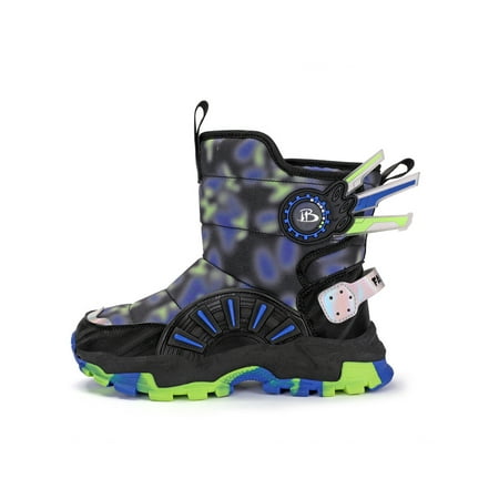 Difumos Kids Ankle Boots Color Block Snow Boot Plush Lined Outdoor Shoe Walking Slip Resistant Booties Waterproof Magic Tape Winter Shoes Blue 13C
Difumos Kids Ankle Boots Color Block Snow Boot Plush Lined Outdoor Shoe Walking Slip Resistant Booties Waterproof Magic Tape Winter Shoes Blue 13C