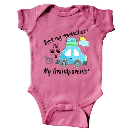 Inktastic Book my Reservation! I m Going To My Grandparents Gift Baby Boy or Baby Girl Bodysuit
Inktastic Book my Reservation! I m Going To My Grandparents Gift Baby Boy or Baby Girl Bodysuit