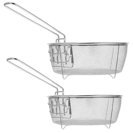 2Pcs Home Stainless Steel Frying Baskets Practical French Fries Baskets Kitchen Gadget
2Pcs Home Stainless Steel Frying Baskets Practical French Fries Baskets Kitchen Gadget