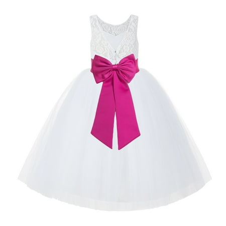 White Lace Back Tutu Tulle Flower Girl Dress Communion Baptism 212noFT
White Lace Back Tutu Tulle Flower Girl Dress Communion Baptism 212noFT