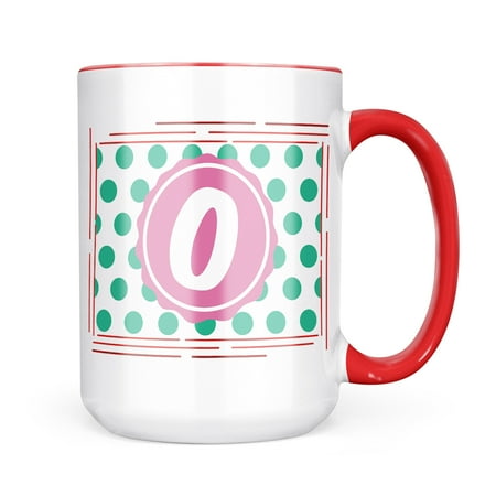 Neonblond Monogram O White Green Polka Dots Mug gift for Coffee Tea lovers 
Neonblond Monogram O White Green Polka Dots Mug gift for Coffee Tea lovers