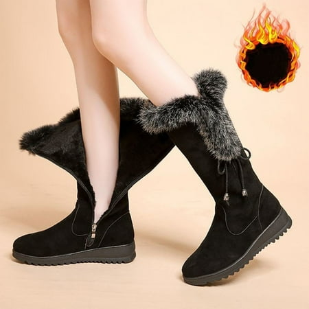 Fashion Winter Women Snow Boots Long Tube Middle Heel Non Slip Side Zipper Short Plush Warm And Comfortable
Fashion Winter Women Snow Boots Long Tube Middle Heel Non Slip Side Zipper Short Plush Warm And Comfortable