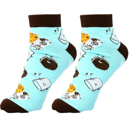 Pavilion Cookies and Milk Cotton Blend Ankle Socks Unisex 75069