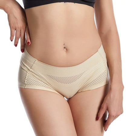 Womens Butt Lifter Panties Seamless Latex Padded Underwear Hip Enhancer Panty