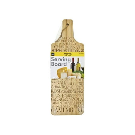 Kole Imports GE688-6 Bamboo Serving Board with Engraved Words - Pack of 6
