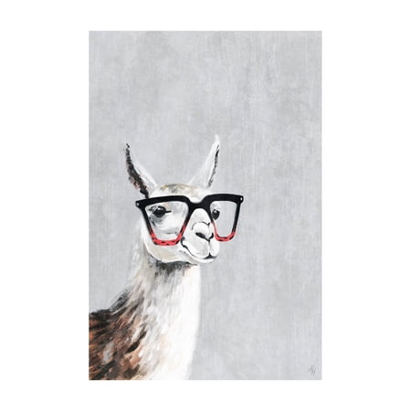 Marmont Hill Smart Llama III Painting Print on Wrapped Canvas