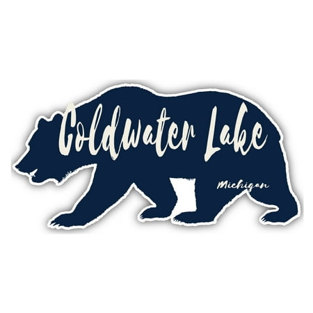 Coldwater Lake Michigan Souvenir 3x1.5-Inch Fridge Magnet Bear Design