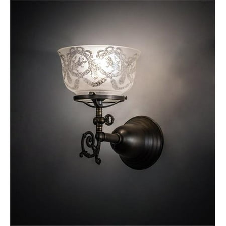 Meyda 36615 7 in. Wide Auburn Gas Reproduction Wall Sconce