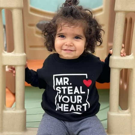 Toddler Baby Valentines Day Sweatshirt Newborn Baby Unisex Oversized Outfit Long Sleeve Round Neck Heart Letter Print Tops (18-24 Months White)
Toddler Baby Valentines Day Sweatshirt Newborn Baby Unisex Oversized Outfit Long Sleeve Round Neck Heart Letter Print Tops (18-24 Months White)