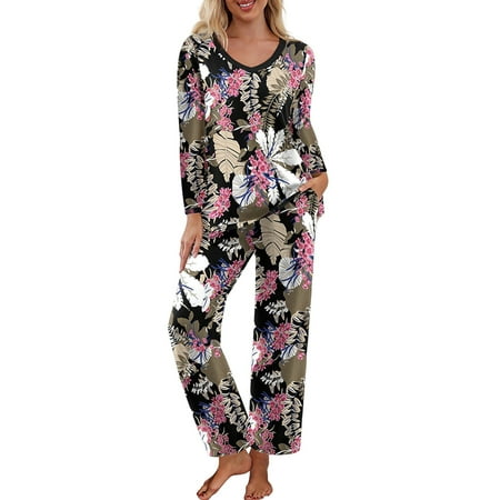 Glookwis Ladies Long Sleeve T-shirt Nightwear Baggy Pajamas Loose Fit Casual Pjs Elastic Waist Leopard Print Loungwear Sleepwear
Glookwis Ladies Long Sleeve T-shirt Nightwear Baggy Pajamas Loose Fit Casual Pjs Elastic Waist Leopard Print Loungwear Sleepwear