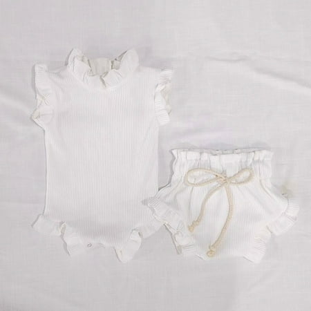 DancePeanut 2Pcs Infant Baby Girl Clothes Set Waffle Cotton Ruffle Newborn Vest Romper Tops Shorts Suit Baby Summer Outfits Clothing
DancePeanut 2Pcs Infant Baby Girl Clothes Set Waffle Cotton Ruffle Newborn Vest Romper Tops Shorts Suit Baby Summer Outfits Clothing