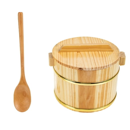 Tinksky 1 Set of Wooden Sushi Rice Bowl Lidded Rice Mixing Tub Cooked Rice Server
Tinksky 1 Set of Wooden Sushi Rice Bowl Lidded Rice Mixing Tub Cooked Rice Server