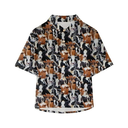 ZRBYWB Western Toddler Baby Boy Clothes Cow Print Shirts Short Sleeve Button Down Lapel Neck Tops Summer T Shirt Cute Summer Tops
ZRBYWB Western Toddler Baby Boy Clothes Cow Print Shirts Short Sleeve Button Down Lapel Neck Tops Summer T Shirt Cute Summer Tops