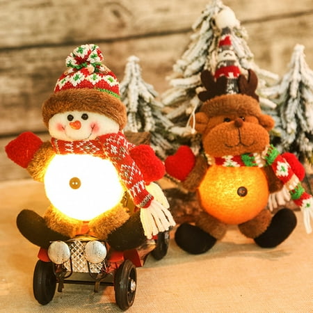 Promotion Clearance!Christmas Snowman Elk Doll Pendant With Lamp Navidad Christmas Tree Hanging Doll Ornaments New Year Party Decoration Supplies C
Promotion Clearance!Christmas Snowman Elk Doll Pendant With Lamp Navidad Christmas Tree Hanging Doll Ornaments New Year Party Decoration Supplies C