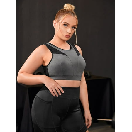 Dark Grey Women s Plus Medium Support Lightweight Colorblock Contrast Binding Sports Bra 0XL(12) Y22002D
Dark Grey Women s Plus Medium Support Lightweight Colorblock Contrast Binding Sports Bra 0XL(12) Y22002D