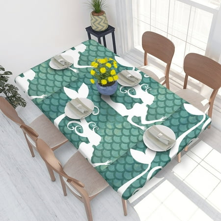 Home Deluxe Tablecloth Mermaid Waves Waterproof Elastic Rim Edged Table Cover- For Christmas Parties And Picnics 4ft
Home Deluxe Tablecloth Mermaid Waves Waterproof Elastic Rim Edged Table Cover- For Christmas Parties And Picnics 4ft